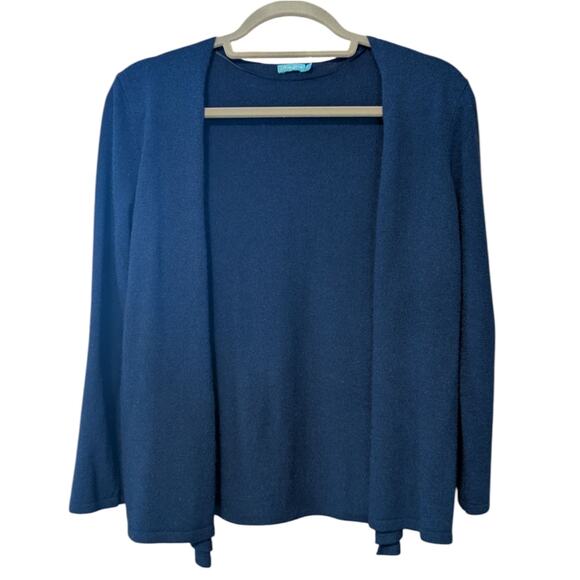 J. McLaughlin Women's Navy Open Front Cashmere Cardigan Small - Picture 1 of 6